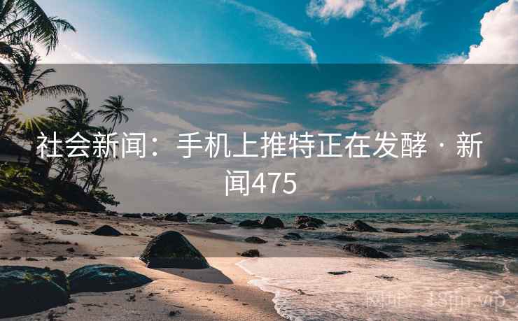 社会新闻：手机上推特正在发酵 · 新闻475