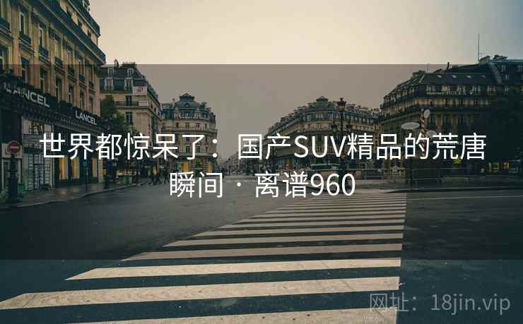 世界都惊呆了:国产SUV精品的荒唐瞬间 · 离谱960